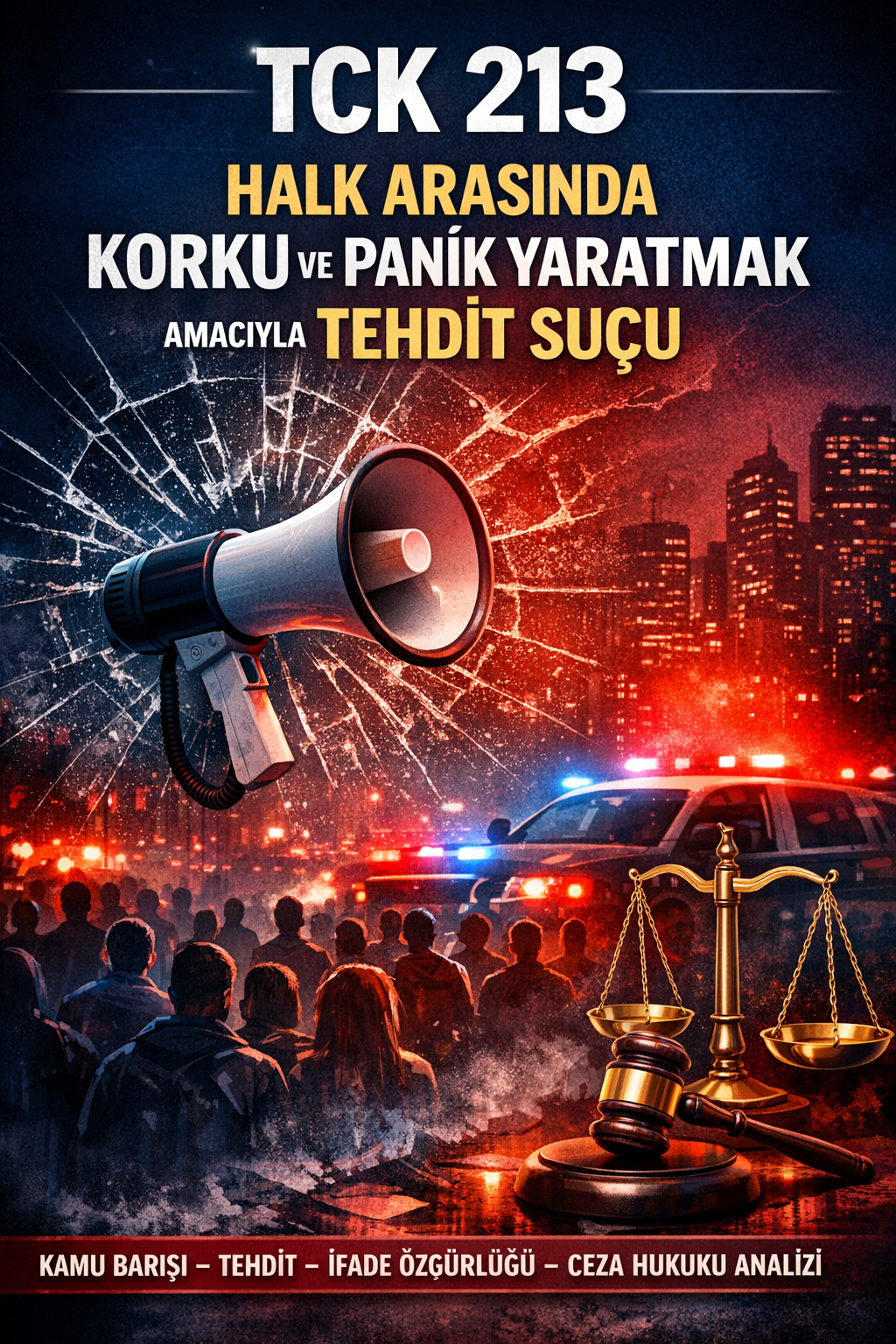 TCK Madde 213 – Halk Arasında Korku ve Panik Yaratmak Amacıyla Tehdit Suçu