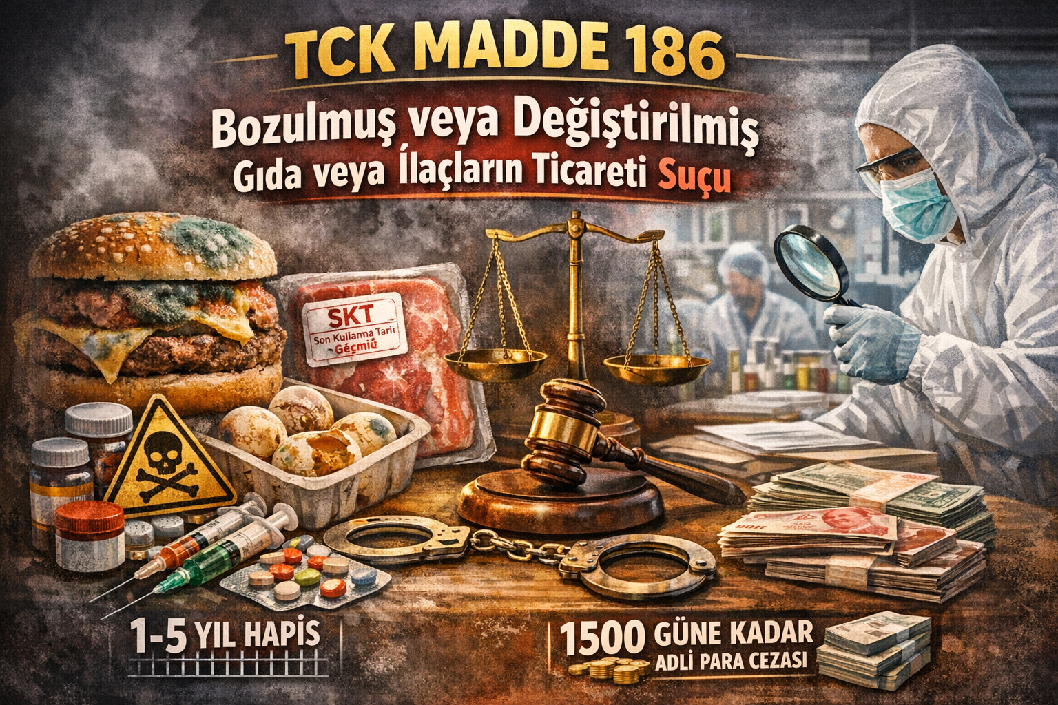 TCK Madde 186 – Bozulmuş veya Değiştirilmiş Gıda veya İlaçların Ticareti Suçu